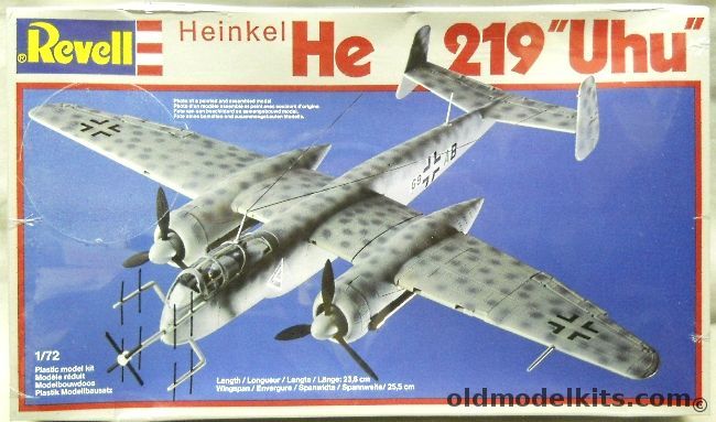 Revell 1/72 Heinkel He-219 'Uhu' (Owl), 4127 plastic model kit